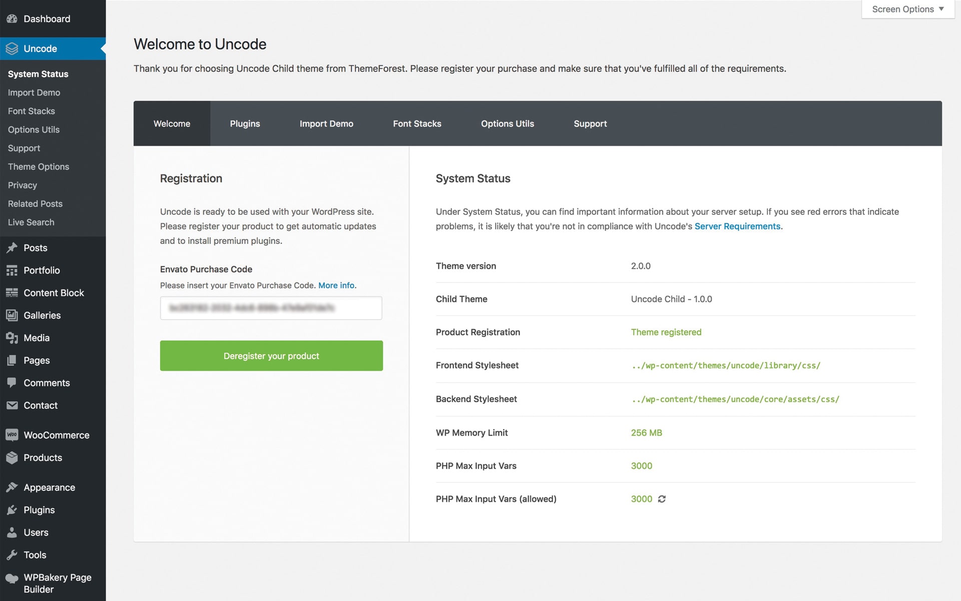 Product Registration Page