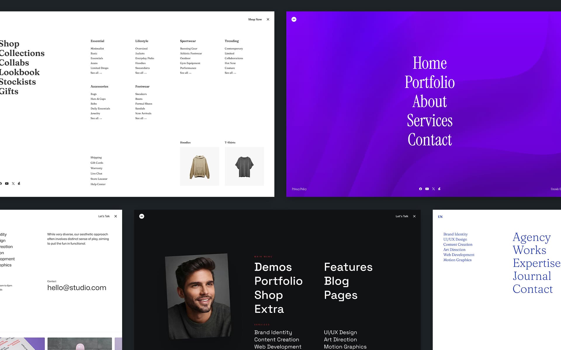 Overlay Menu with Page Builder