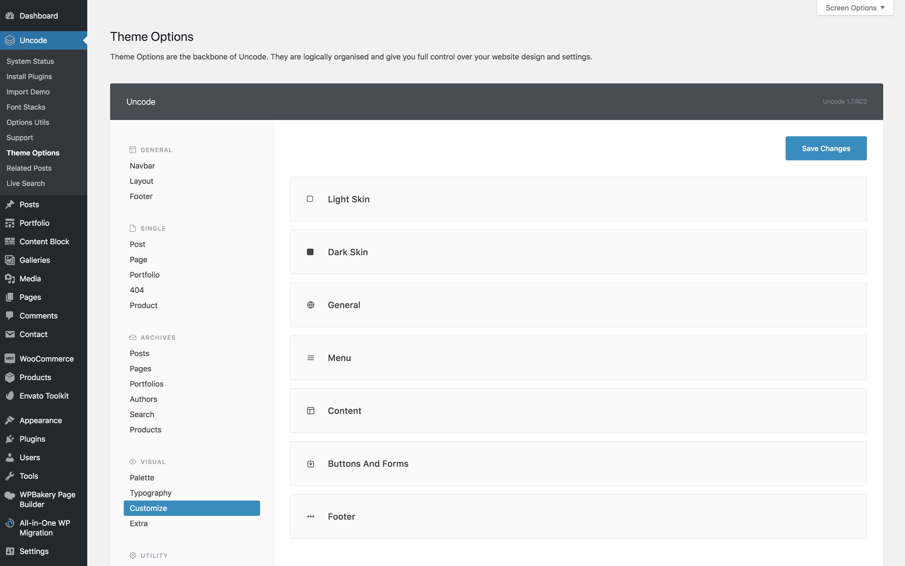 Customize Uncode Theme Documentation And Help Center