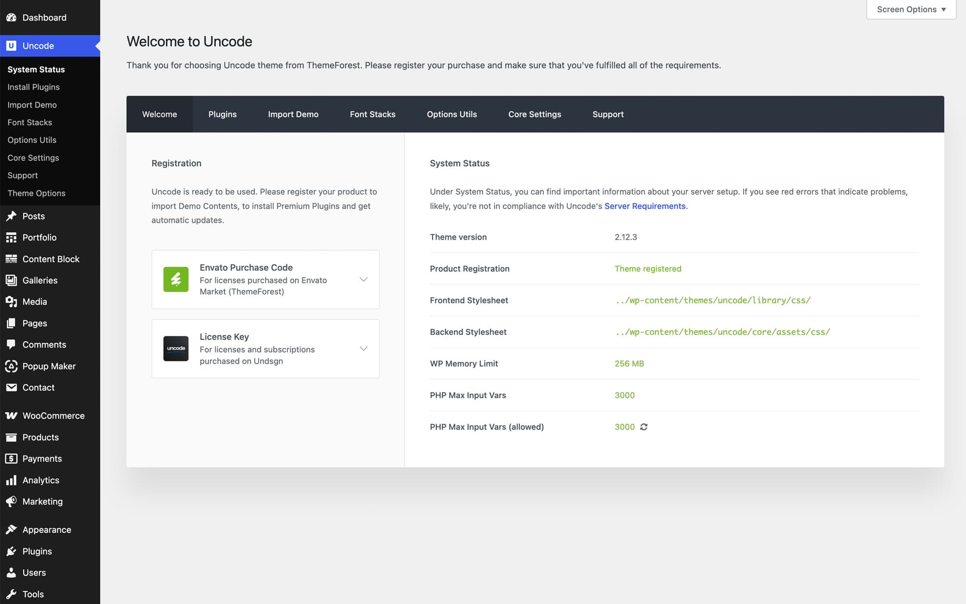 Uncode Registration